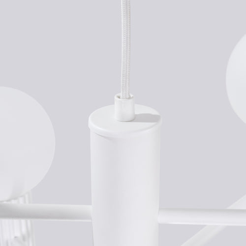 Sollux Lighting Kroonluchter HALO 6 wit - 64x64x230cm