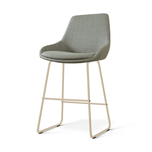 Nolon Nino-Isa barkruk saliegroen - beige onderstel - 65 cm