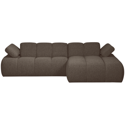 WOOOD chaise longue rechts Mojo - Bouclé - Bruin Melange - vtwonen shop