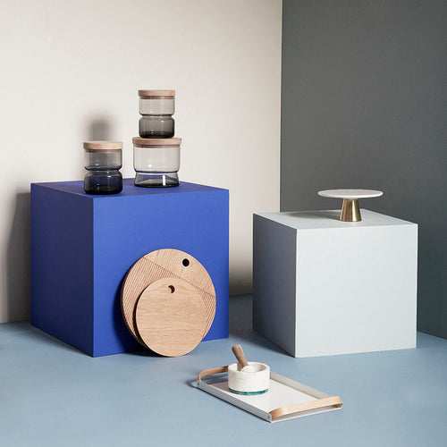 Hübsch snijplanken Monarch - eikenhout - ø33xh2, ø40xh2cm - vtwonen shop