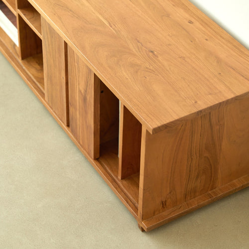 Tikamoon Acaciahouten TV-meubel 120 cm - Bruin