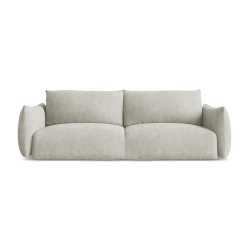 LaMiaSofa 3-zits slaapbank Savona - chenille stof - parel - 230x105x90
