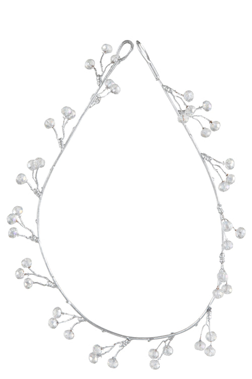 J-Line slinger Parels - kunststof - klaar/zilver - 2 stuks - vtwonen shop