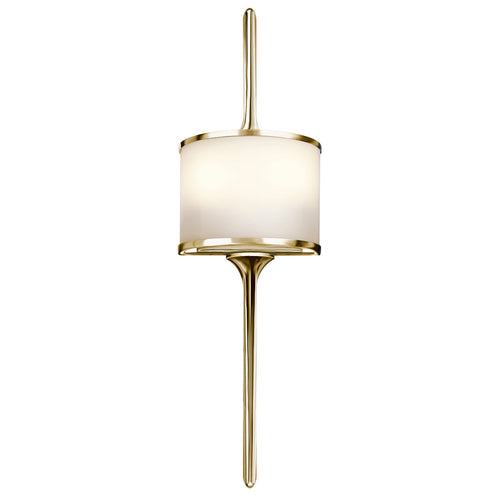 Elstead Mona - 2 Lichts Badkamer Wandlamp Gepolijst Messing IP44, G9