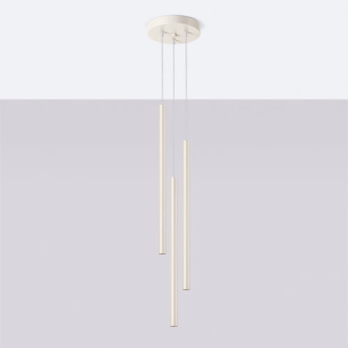 Sollux Lighting Hanglamp PASTELO 3P beige - 19,5x19,5x104cm