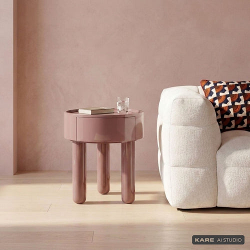 Kare Design Bijzettafel Lolly Ø45cm mokka