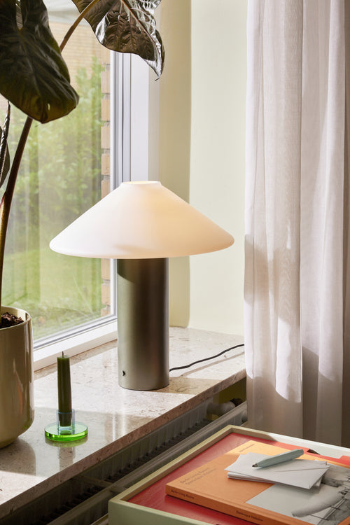 Hübsch lamp tafel Orbit - glas/ijzer - ø35xh40cm, e27