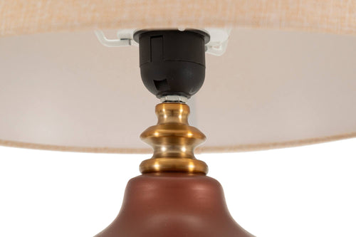 Mauro Ferretti tafellamp - 35,5x65 cm - bruin