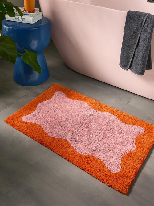benuta badmat Cara - roze/oranje - 70x120 cm