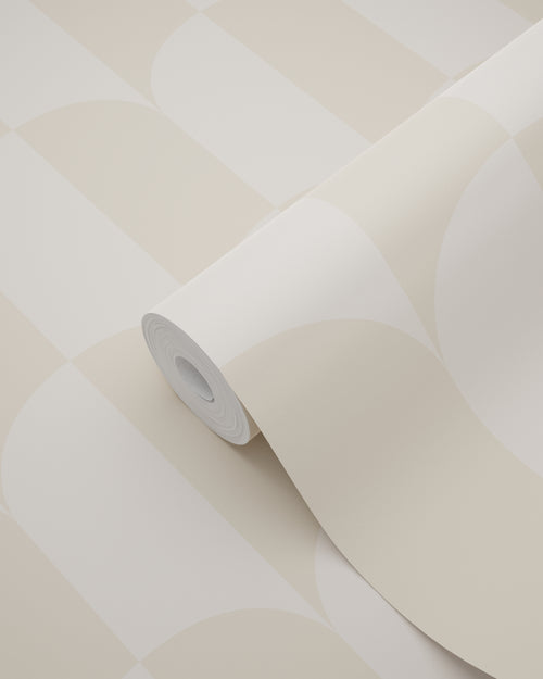 ESTAhome behang art deco bogen beige en zandkleurig - 53 cm x 10.05 m - 139985 - vtwonen shop