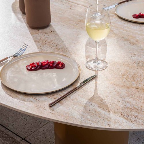 4 Seasons tuinset Biarritz 7-delig amber - Colorado tuintafel 240x105 cm ovaal