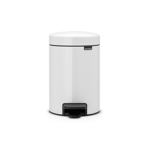 Brabantia NewIcon Pedaalemmer, 3 liter, kunststof binnenemmer - White