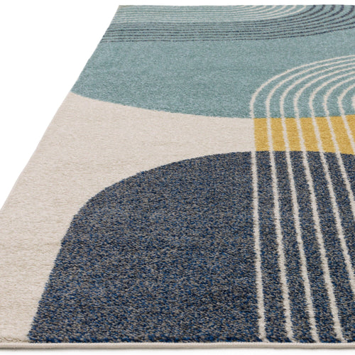 Vloerkleed Easy Living Muse Blue Retro Rug MU15 200x290 cm - vtwonen shop