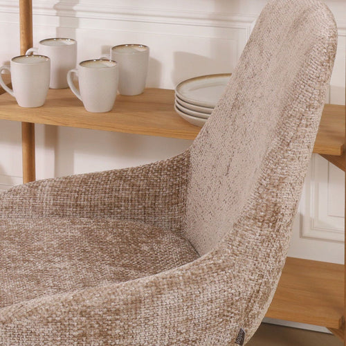 Nolon Nino-Isa Barkruk Bruin - Stof - Zwart Onderstel - 75 cm - vtwonen shop