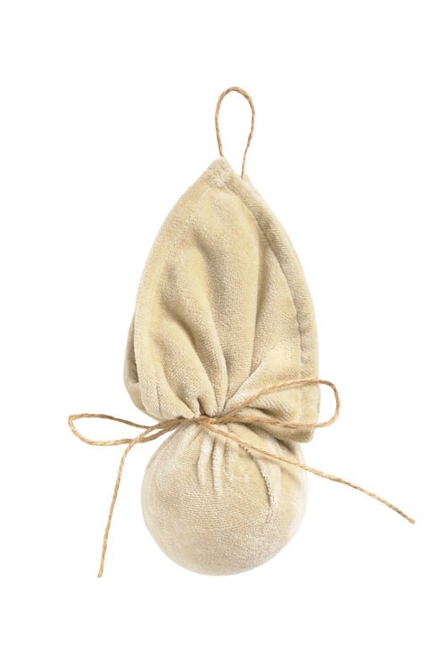 Calma House Kerstornament Velour - Ecru - Diam. 7