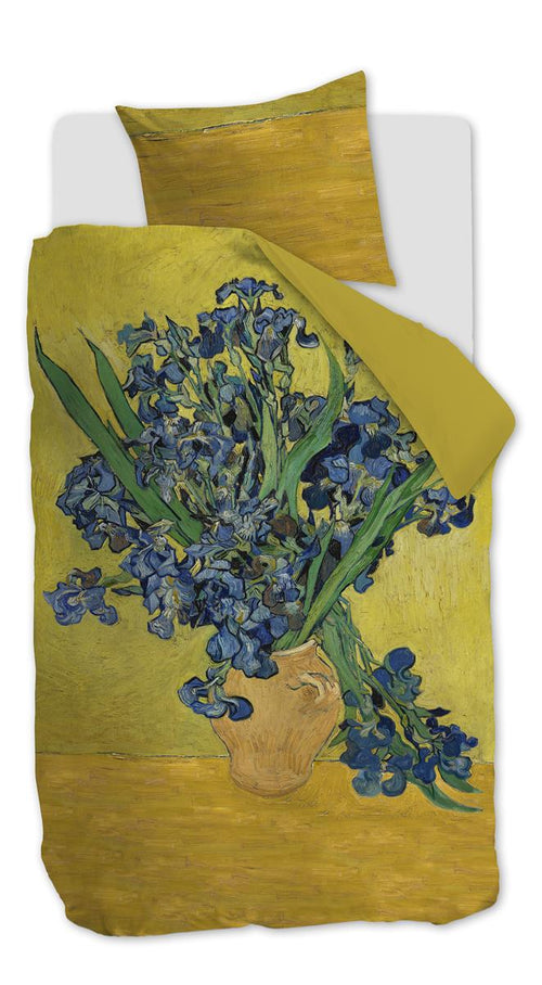 Beddinghouse x Van Gogh Museum dekbedovertrek Irises - 140x200/220 cm - geel - vtwonen shop