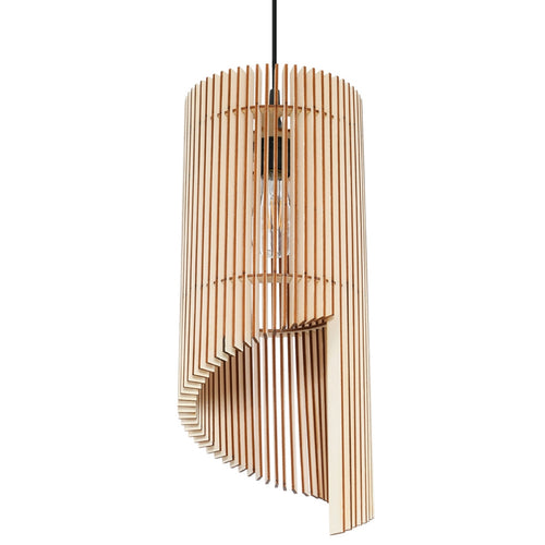 Sollux Lighting Hanglamp ALEXIA hout - 21x21x120cm