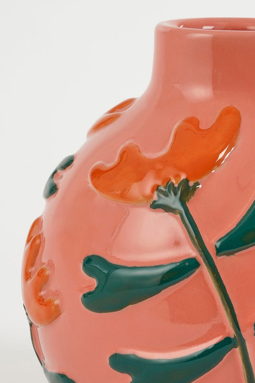 Mica Decorations Ava Vaas - H20 x Ø20 cm - Keramiek - Roze - vtwonen shop