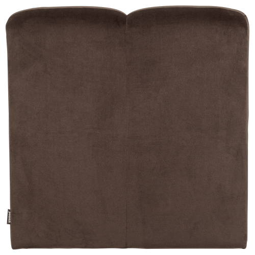 WOOOD eetbank 84 cm met rugleuning Mojo - Velvet - Bruin - 83x84x73