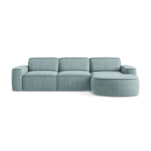 LaMiaSofa hoekbank rechts Melissa - textuurstof - jeans - 284x166x70