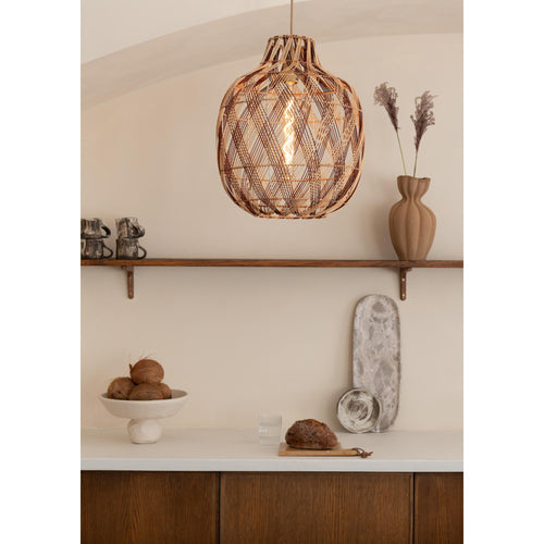 GOOD&MOJO hanglamp MENDOZA - bruin - Ø40cm - vtwonen shop