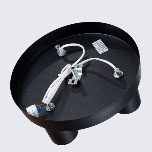 Sollux Lighting Plafondlamp LAGOS 3P zwart - 25x25x12cm