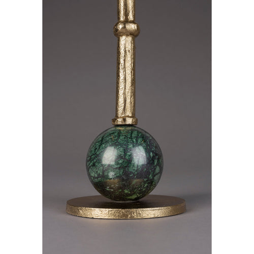 Dutchbone Everest Bijzettafel Rond 25 cm Marmer Groen/ Goud