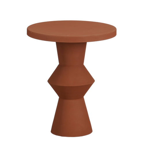 Mica Decorations Estate Bijzettafel - H41 x Ø34 cm - Metaal - Terra - vtwonen shop