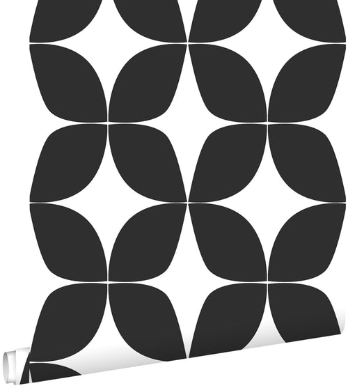 ESTAhome behang grafisch motief zwart wit - 53 cm x 10.05 m - 139101