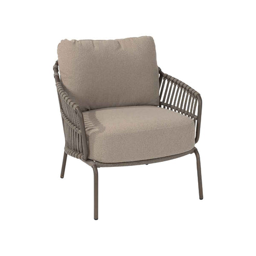 4 Seasons lage lounge dining stoel Capalbio bruin - vtwonen shop