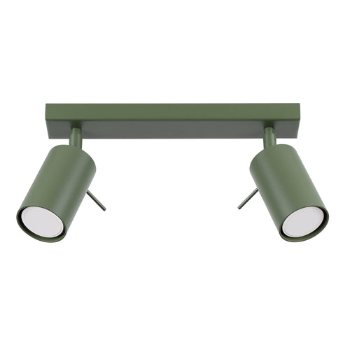 Sollux Lighting Plafondlamp RING 2 olijfgroen - 30x6x17cm