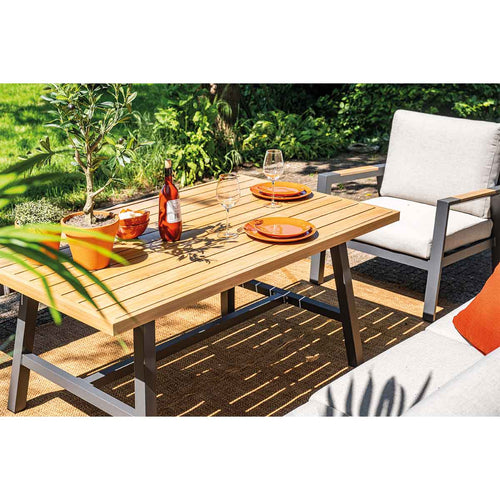 Garden Impressions lounge dining set Lissabon valley sand - 4-delig stoel-bank - vtwonen shop
