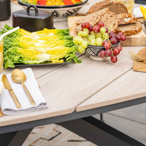 Garden Impressions tuinset Aleria - Tulli taupe 7-delig - driehoek 170 cm - vtwonen shop