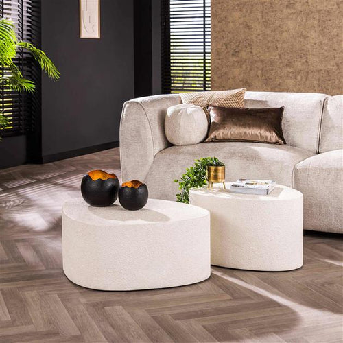 Giga Meubel Salontafel Stone Driehoekig - Marmer - Set van 2 - vtwonen shop