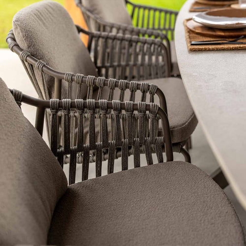 4 Seasons tuinset Capalbio 7-delig terre - Denia tuintafel 240x105 cm