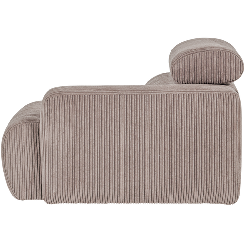 WOOOD 1-zits element bank arm links Novi - Ribstof - Zand - 86x109x113