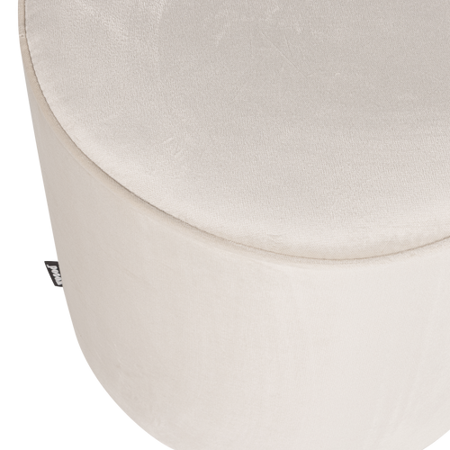WOOOD poef hoog Sara 46xØ46 cm - Velvet - Off White