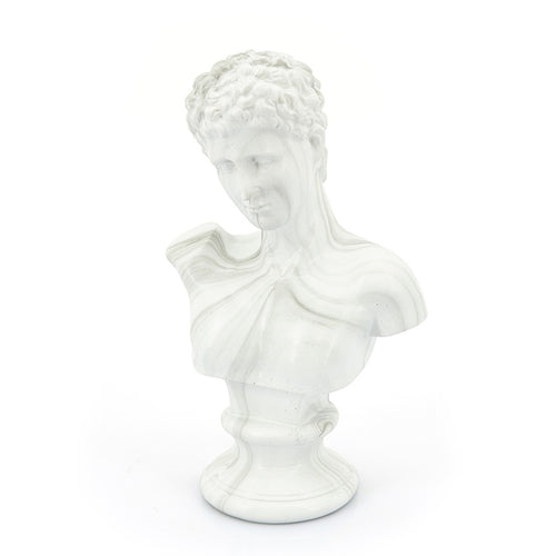 FurniLux Decoratie item Adam Marmer Wit - 16x10x25cm - vtwonen shop