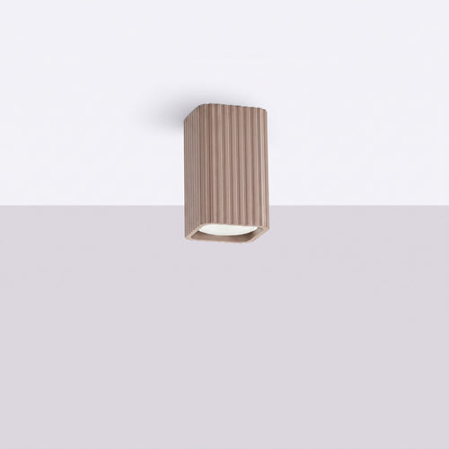 Sollux Lighting Plafondlamp RAYO 10 taupe - 6x6x10cm