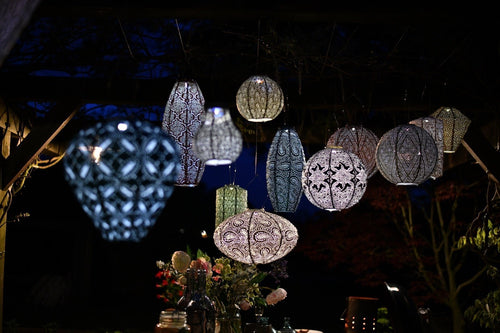 Lumiz solar lampion - pioenroos set - 2 stuks