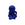 Present Time ornament Amigo Sitting Large - blauw - 24x21x34.8cm