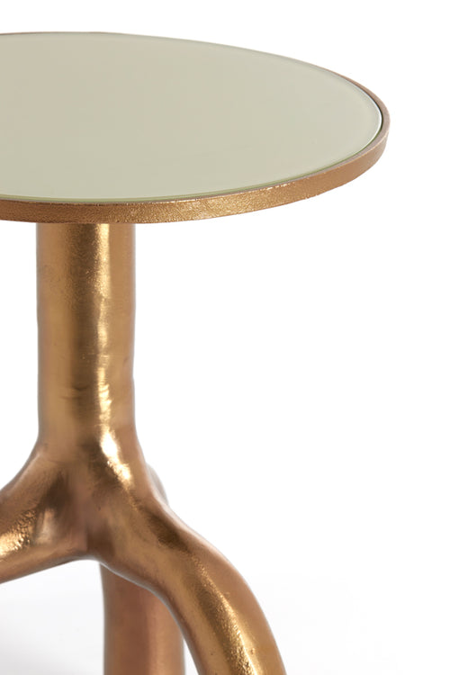 Light & Living bijzettafel MELLO - Ø40.5x53cm - bruin - vtwonen shop