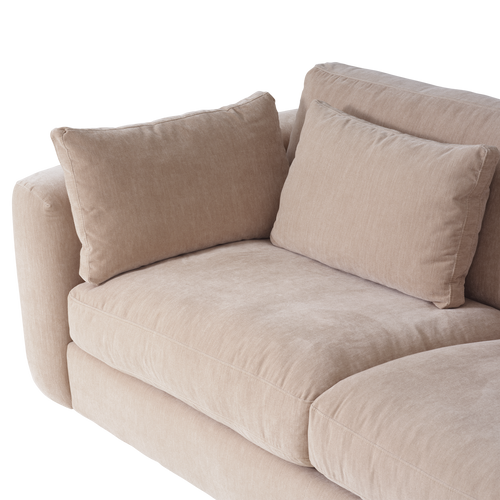 vtwonen 3-zits bank Chunky - Chenille - Zand - 82x240x108