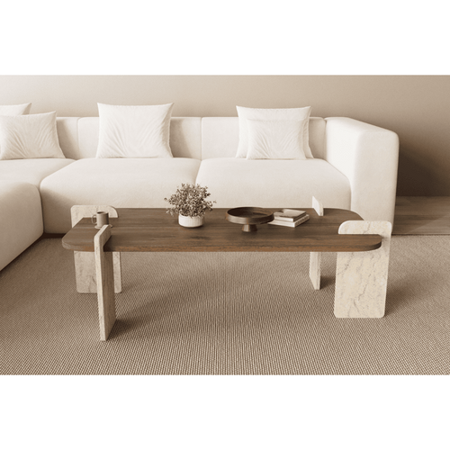 Calicosy - ELIA Salontafel - Naturel - 120x60x35 cm