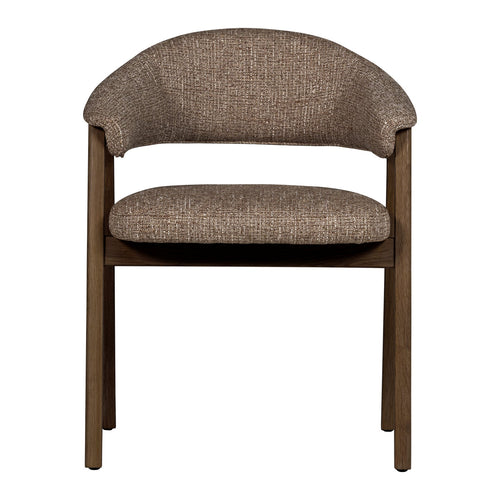 WOOOD eetkamerstoel met armleuning Tunar - Hout - Bruin - Set van 2 - 77x60x60