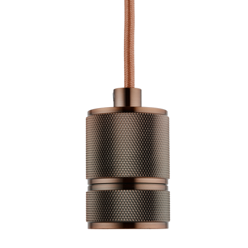 Lighto - Pendel Koper E27 fitting - Classic - 1.5m Snoer - Met Plafondkap