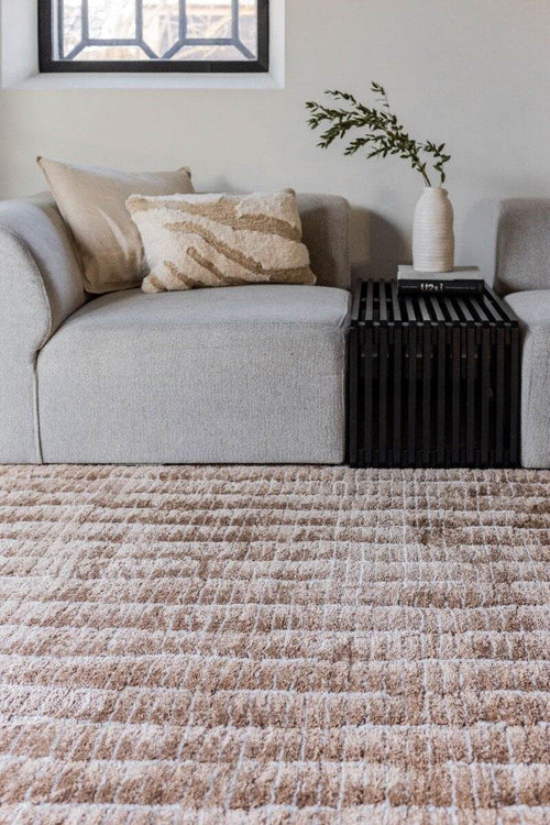 Interieur05 Vloerkleed Rectangle Bruin/Wit - 200 x 290 cm - vtwonen shop