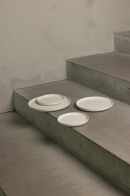 Mimo Homeware dinerbord Dreamy Ivory - 26,5 cm - set van 2