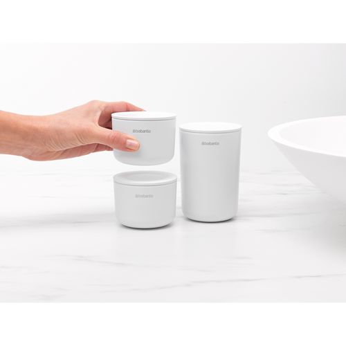 Brabantia Opbergbakjes - set van 3 - white - vtwonen shop