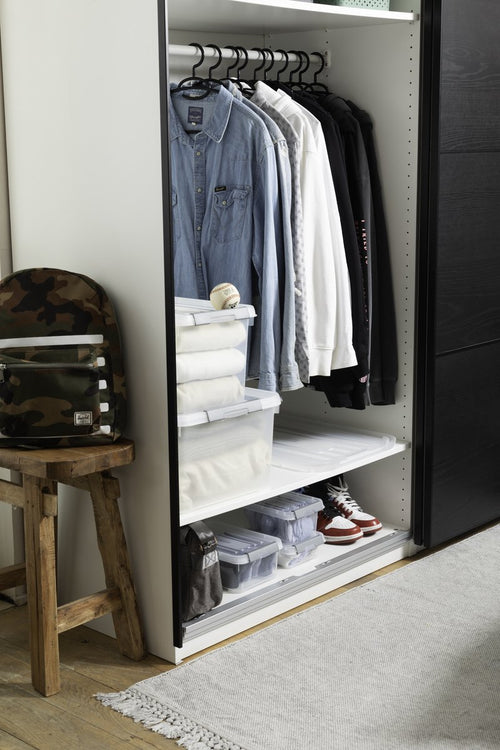 Curver Handy+ Opbergbox - 20L - 3 stuks - Transparant met deksel - vtwonen shop